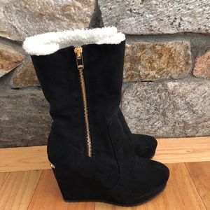 Juicy Couture Black Suede Boots